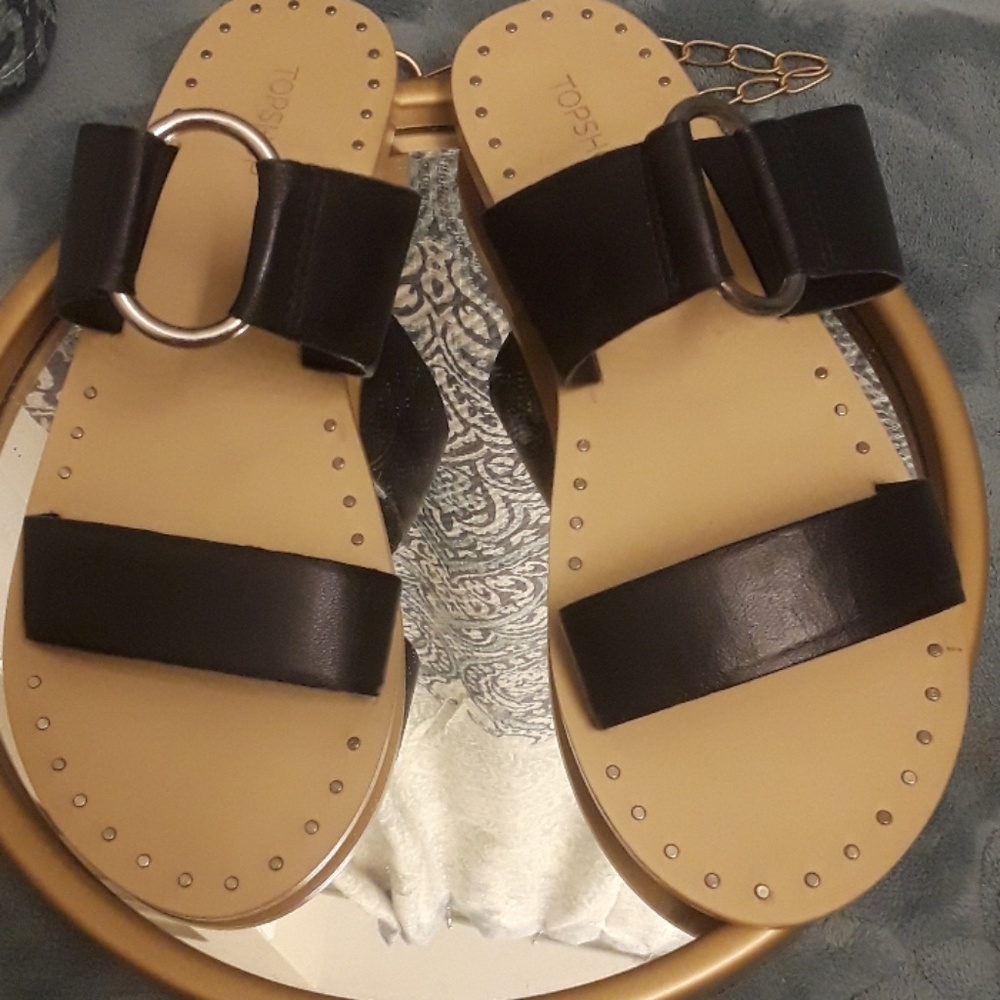 💜 Black Topshop Slides💜